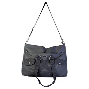 Burton Black Utility Tote Bag Multi Strap Nylon Shoulder Bag Travel Gym